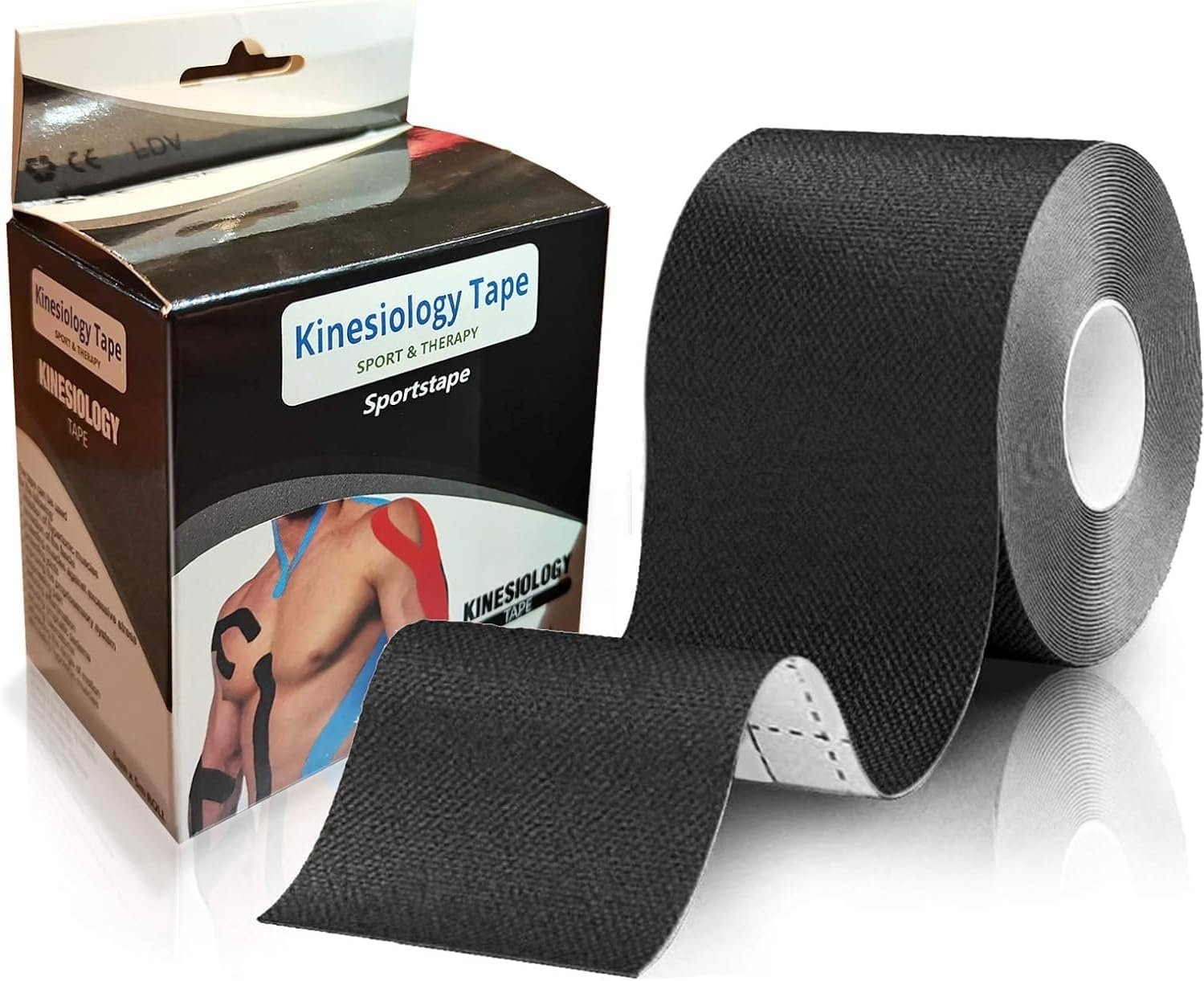 71YMGkfV7NL._AC_SL1500_ شريط رياضي مقاوم للماء وجيد التهوية من كينيسيولوجي - ألوان متنوعة - 5 سم × 5 متر - الصورة 1