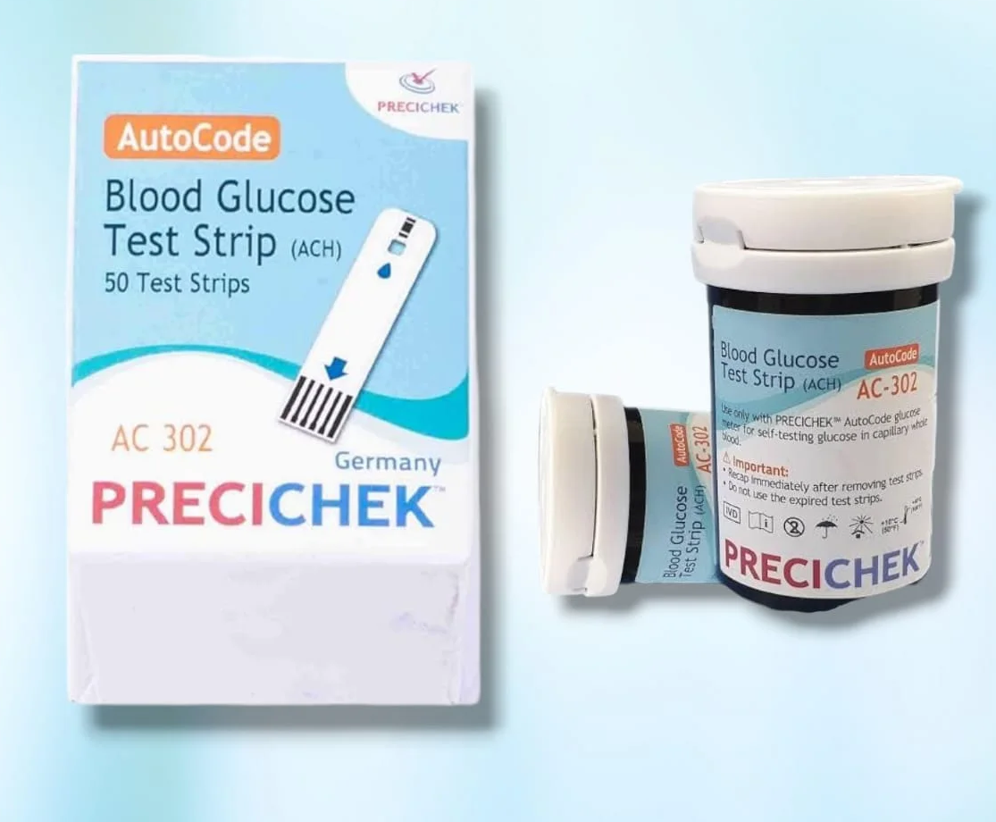 بريس اتشك - شرائط سكر شرائط اختبار سكر الدم بريس تشيك Press Check – عدد 50 شريط - الصورة 1