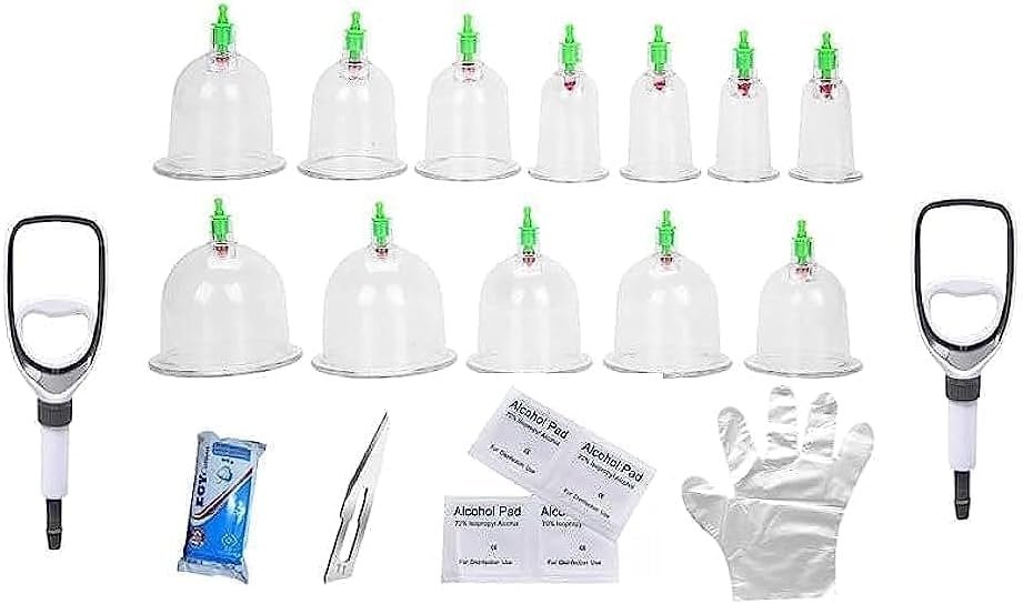 مجموعة حجامه ومشرط وقطن 🔥 عرض توفير – مجموعة الحجامة المتكاملة بسعر خاص ( 2 شفاط + 12 كاس + 2سلاح مشرط+40 قفاز +100 جم قطن+4 مسحه كحوليه) - الصورة 1